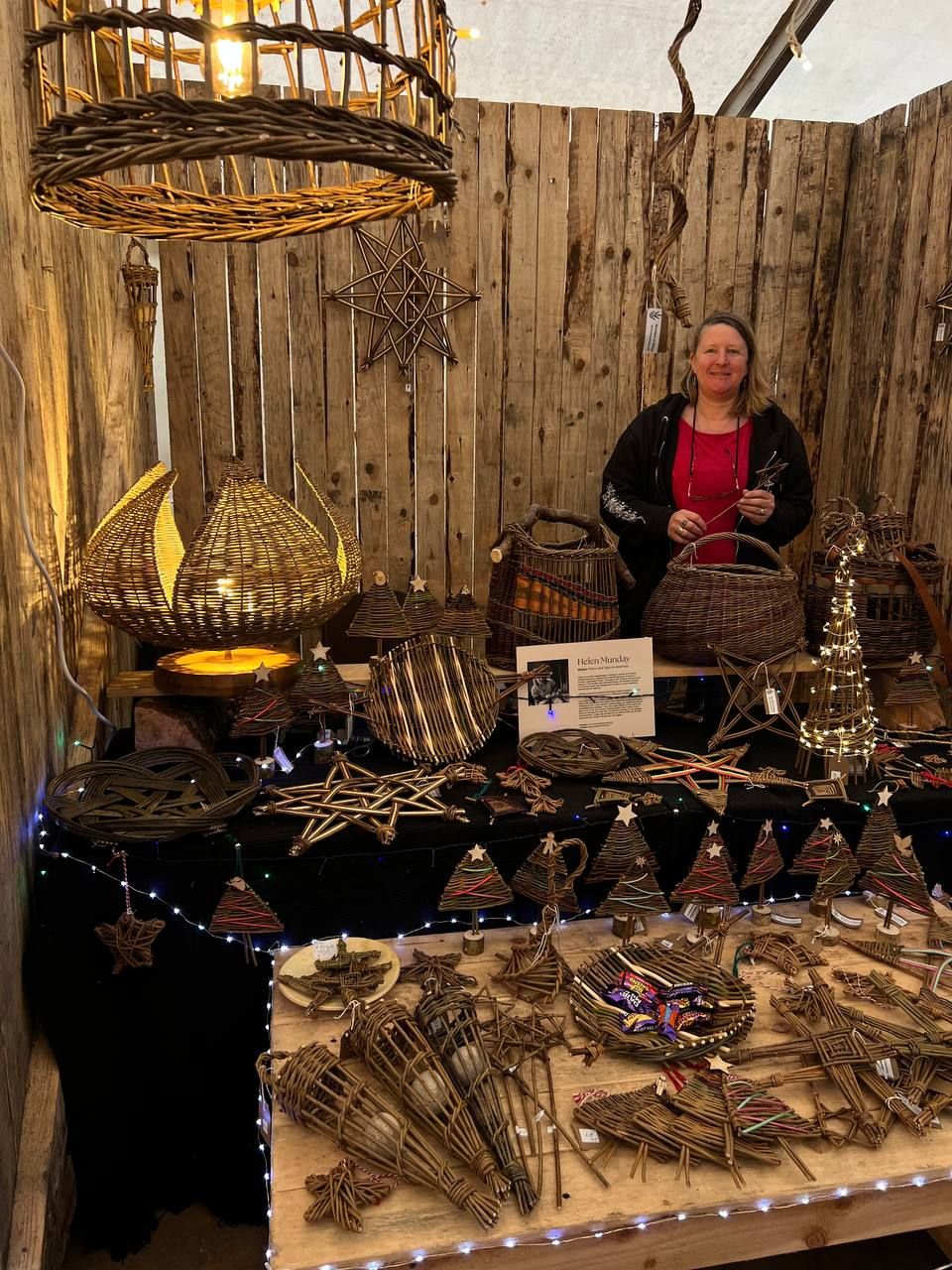 Willow weaving stall